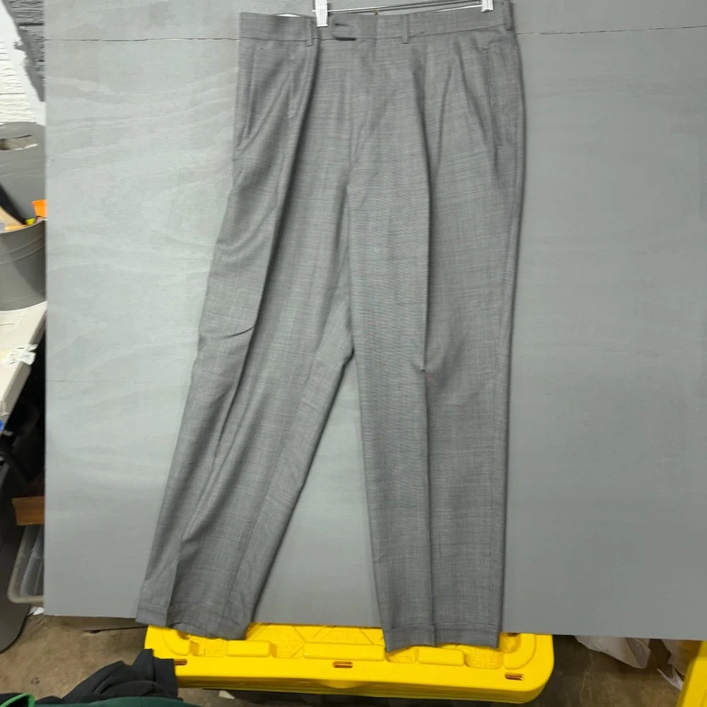 Ermenegildo Zegna Su Misura 15 Milmil‎ 15 Grey Wool 3-Button Suit Italy 56L